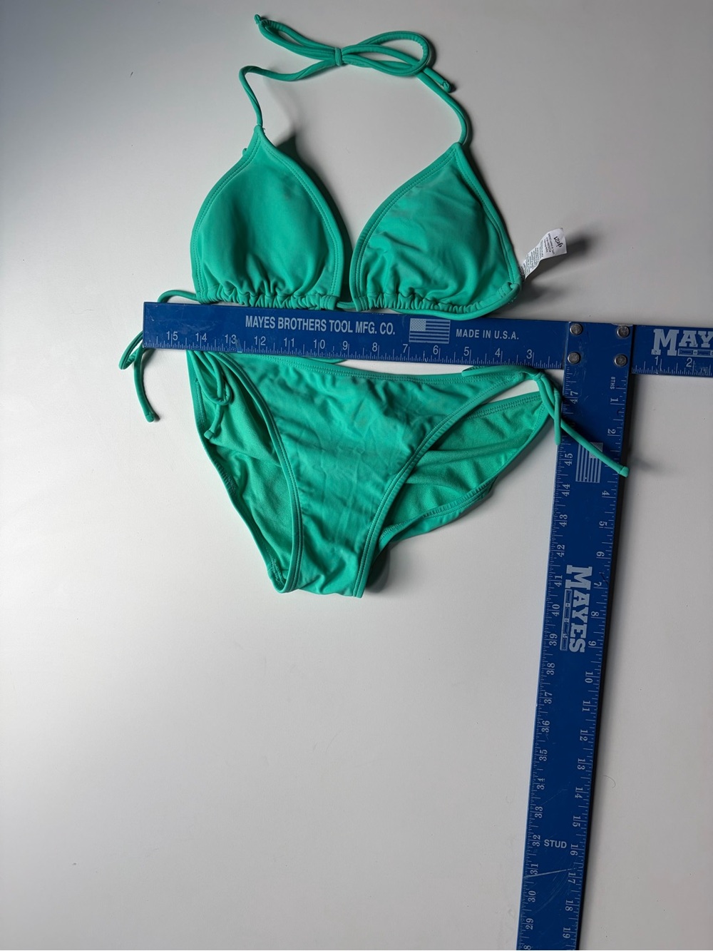 Avanti Teal Green Triangle String Bikini
